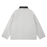 Vintage Barn Style Unisex Solid Color Denim Jacket