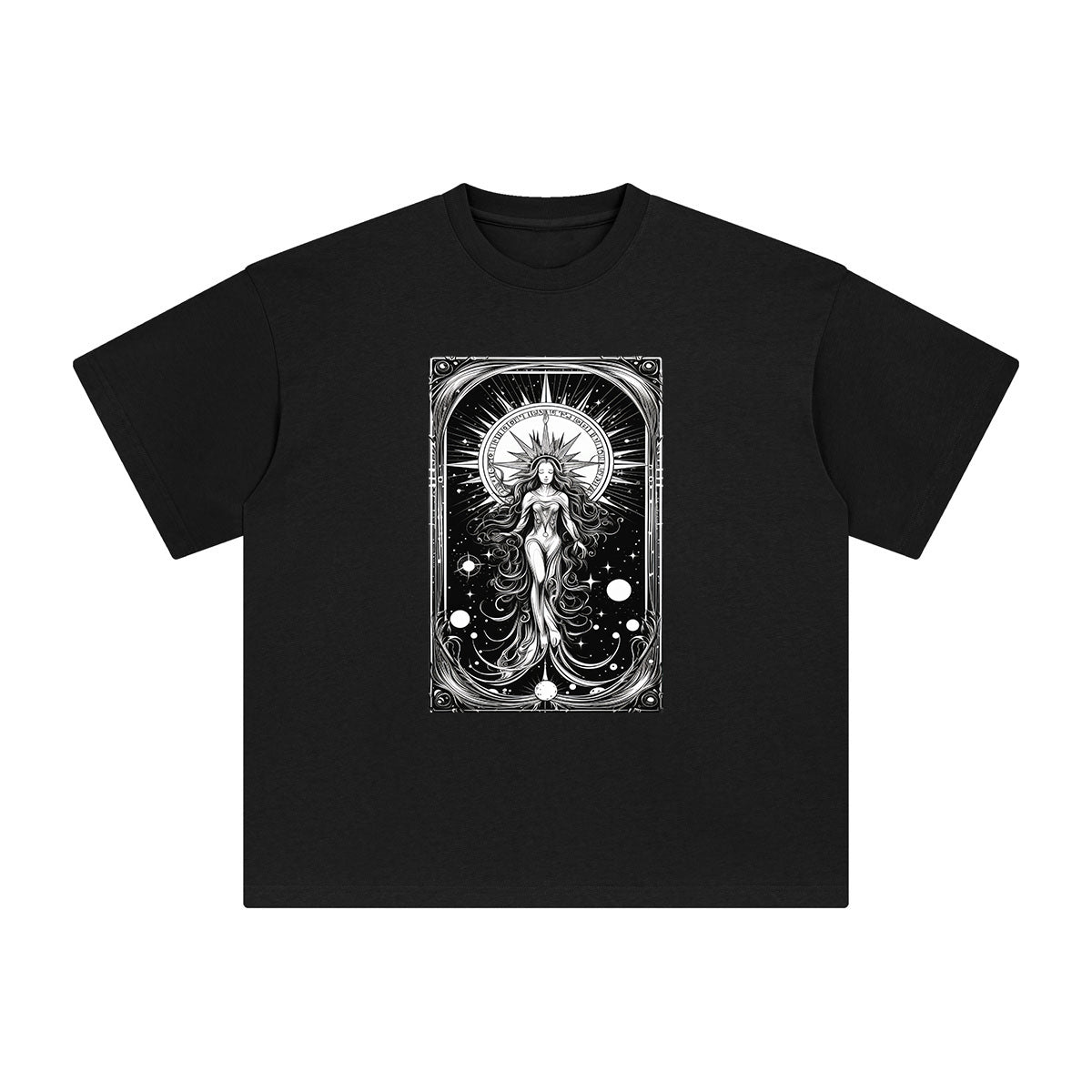Universe Tarot Card Graphic Tee-INNBLAC Fashion Apparel