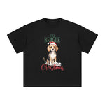 Christmas Beagle Graphic Tee-INNBLAC Fashion Apparel