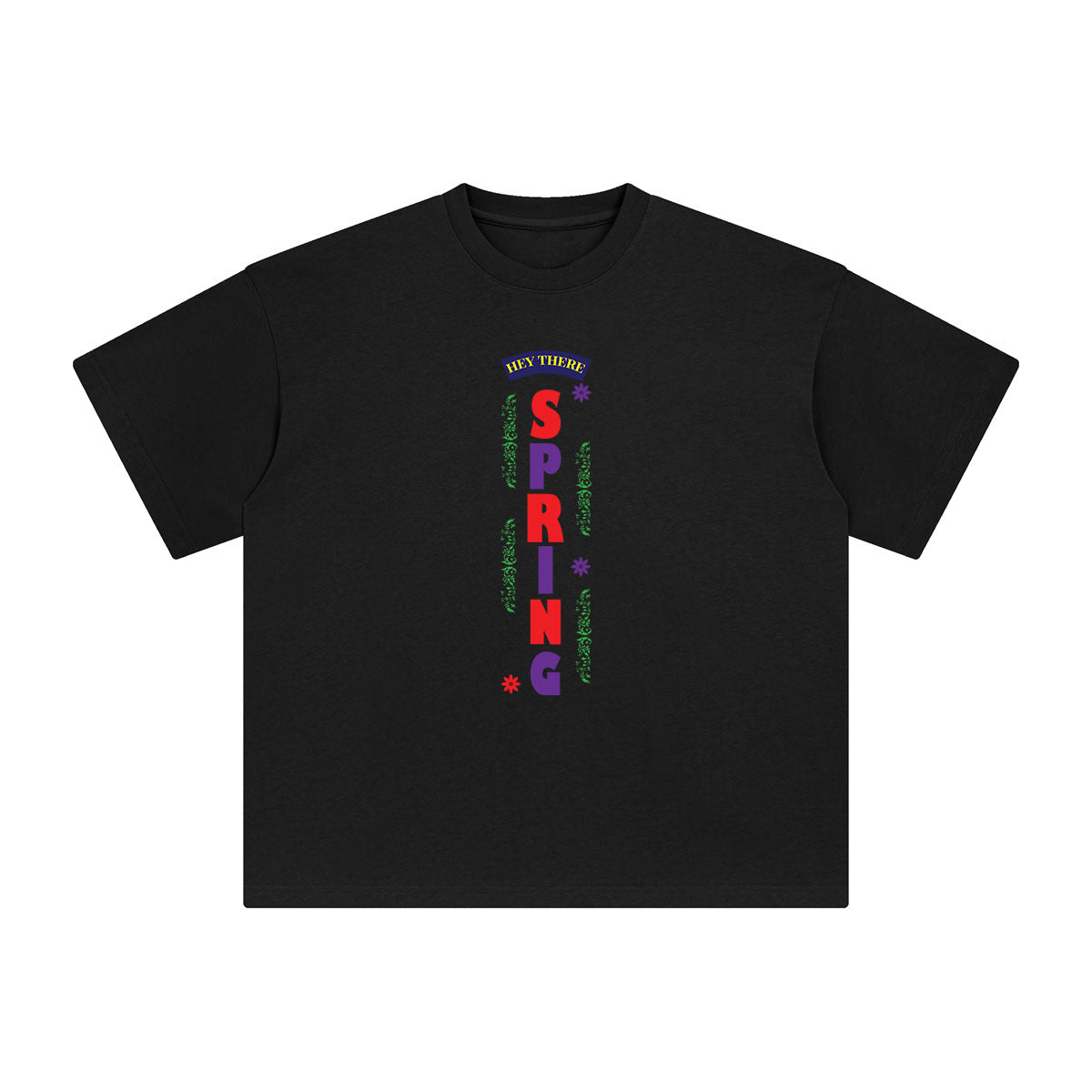 Hey There Spring Aesthetic Graphic Tee-INNBLAC Fashion Apparel