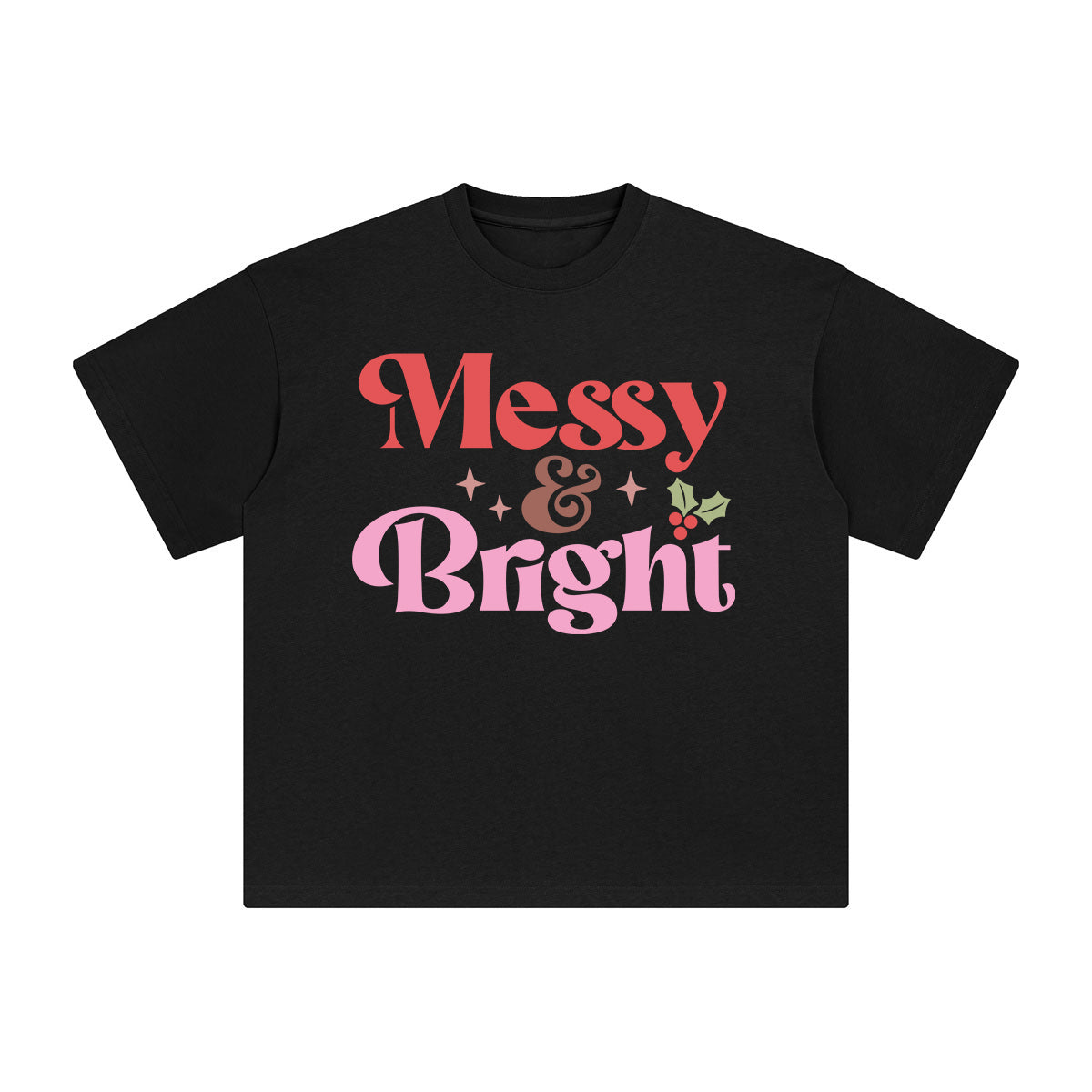 Messy Bright Graphic Tee-INNBLAC Fashion Apparel