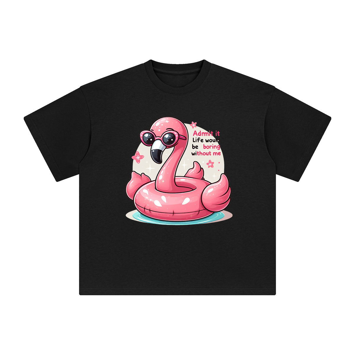 Flame Bird Inflatable Float Graphic Tee-INNBLAC Fashion Apparel