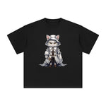 Ghost Cat Graphic Tee-INNBLAC Fashion Apparel