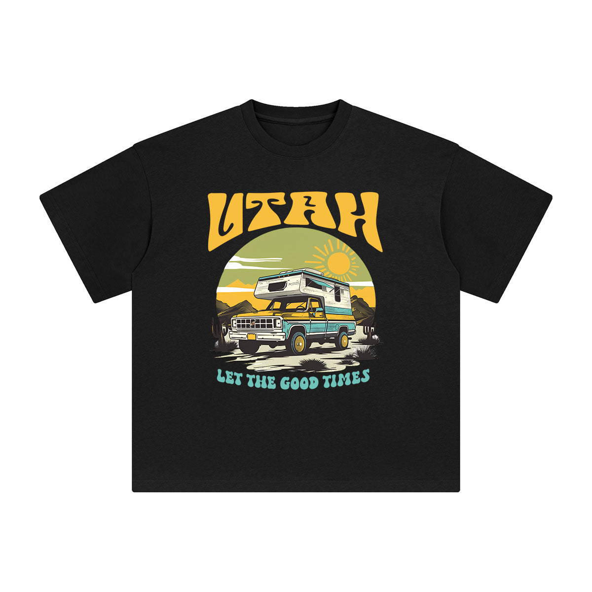 Utah Let The Good Times Graphic Tee-INNBLAC Fashion Apparel