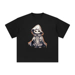 Ghost Cat Graphic Tee-INNBLAC Fashion Apparel