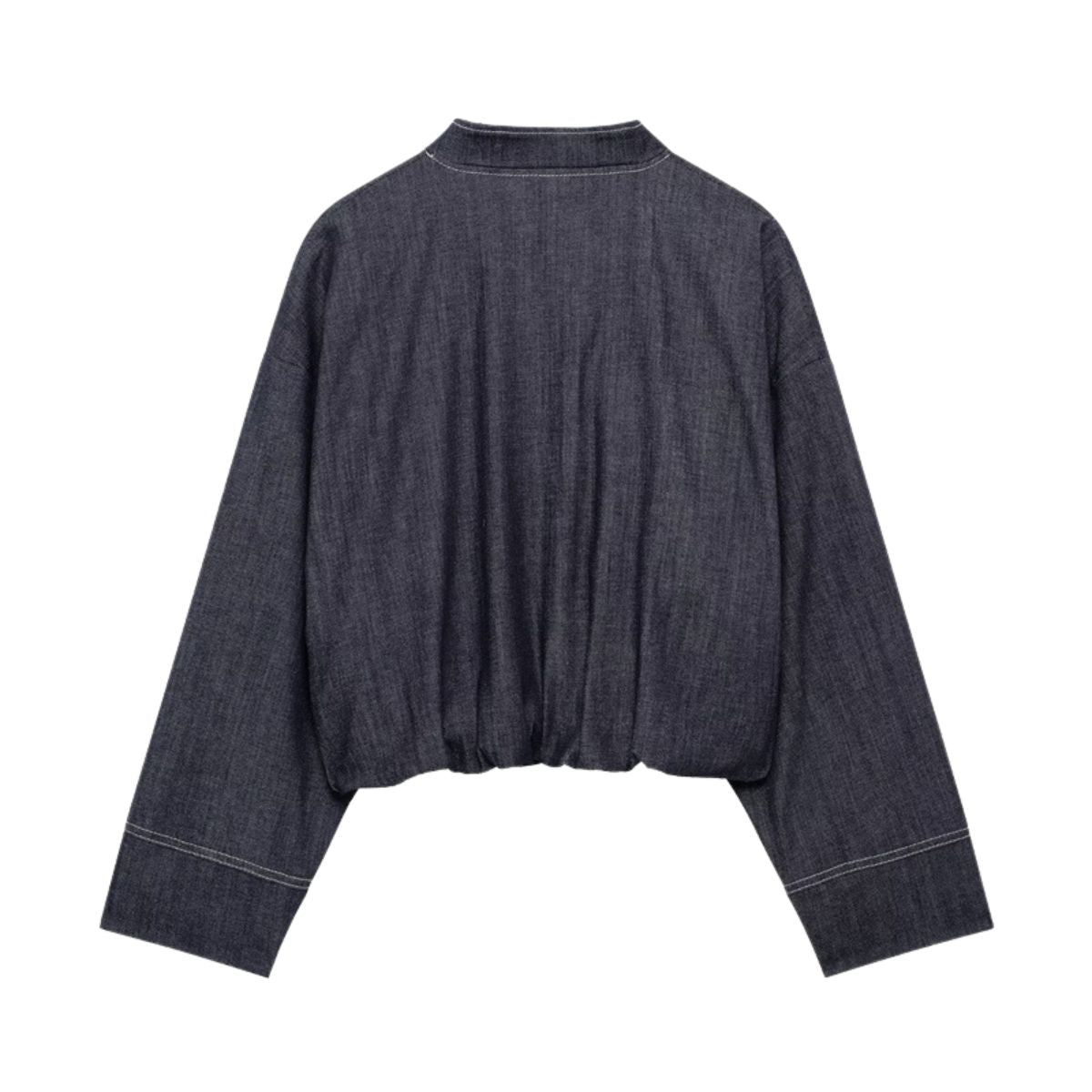 Vestido midi vaquero sin mangas con botones y aberturas en la parte delantera