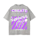 Create Your Own Happiness Urban Graphic Tee-INNBLAC Fashion Apparel