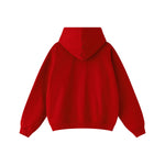 Double-Slider Zipper Solid Color Hoodie