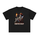 Bonfire Night Skeleton Graphic Tee-INNBLAC Fashion Apparel