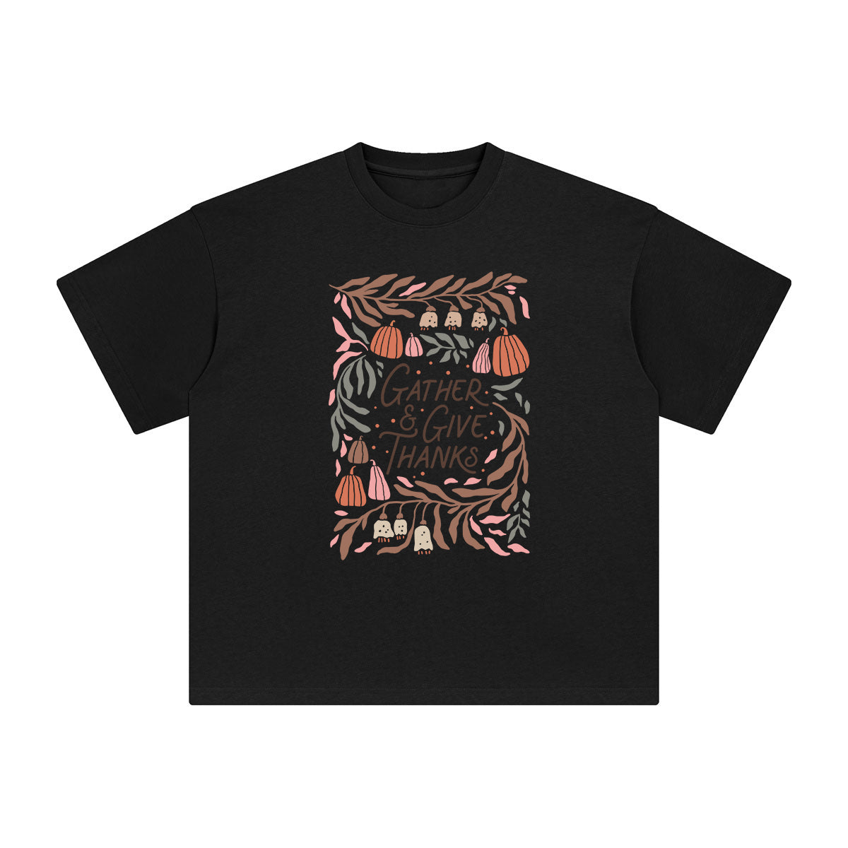 Gather & Give Thanks Graphic Tee-INNBLAC Fashion Apparel
