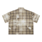 Heavyweight Distressed Plaid Box Polo Shirt 7.0oz