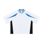 Colorblock V Neck Cotton Tee 250G