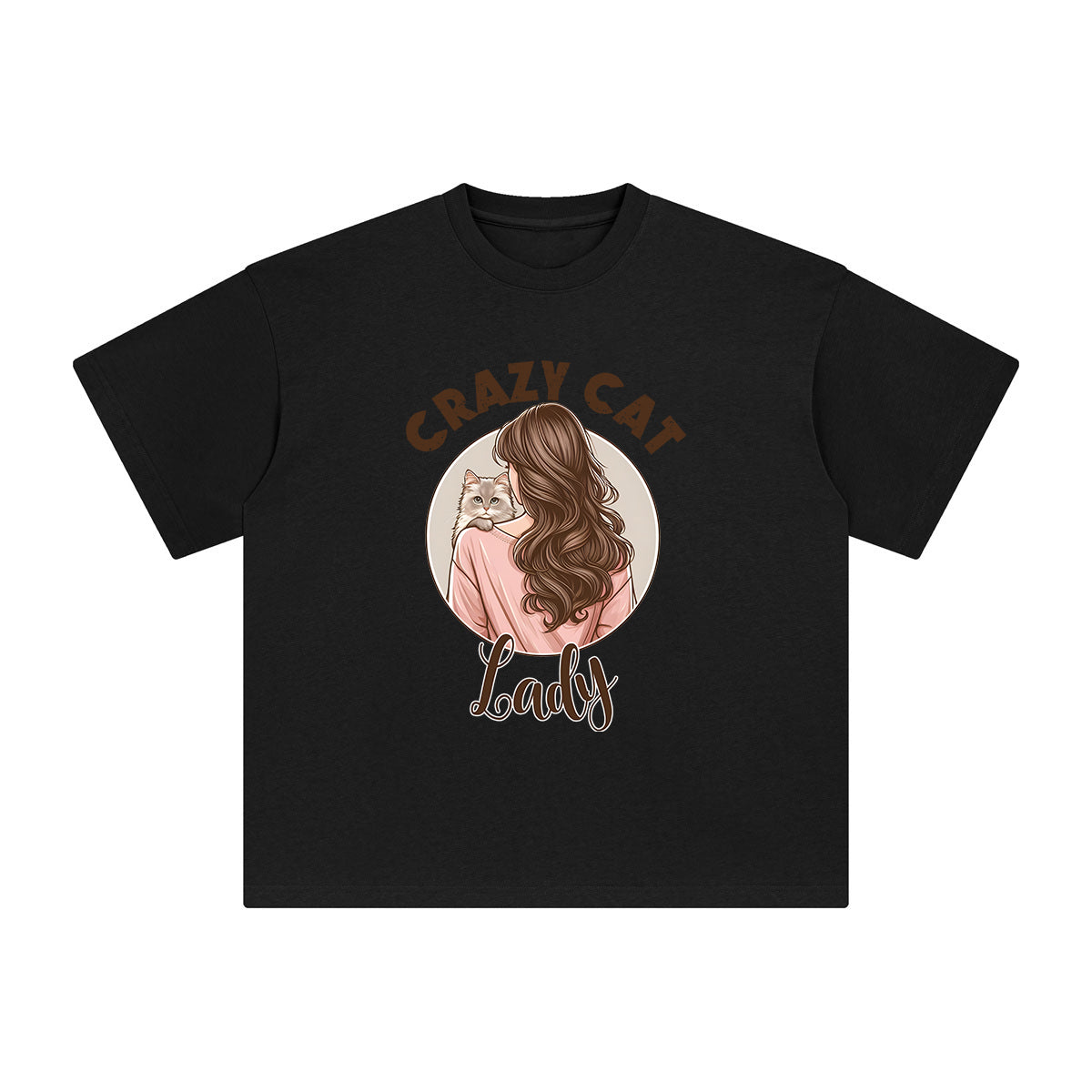Crazy Cat Lady Graphic Tee-INNBLAC Fashion Apparel