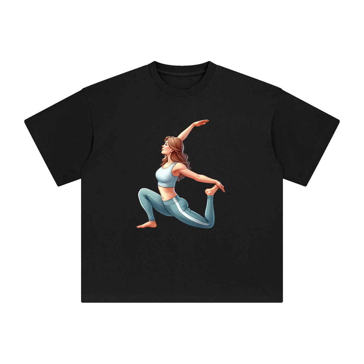Yoga Mom Comic Graphic Tee-INNBLAC Fashion Apparel