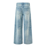 Vintage Star Embellished Wide Leg Jeans