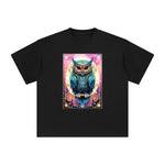Owl Card Graphic Tee-INNBLAC Fashion Apparel