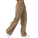 Relaxed-Fit Pleated Parachute Pants