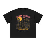 Santa Monica Beach California Graphic Tee-INNBLAC Fashion Apparel
