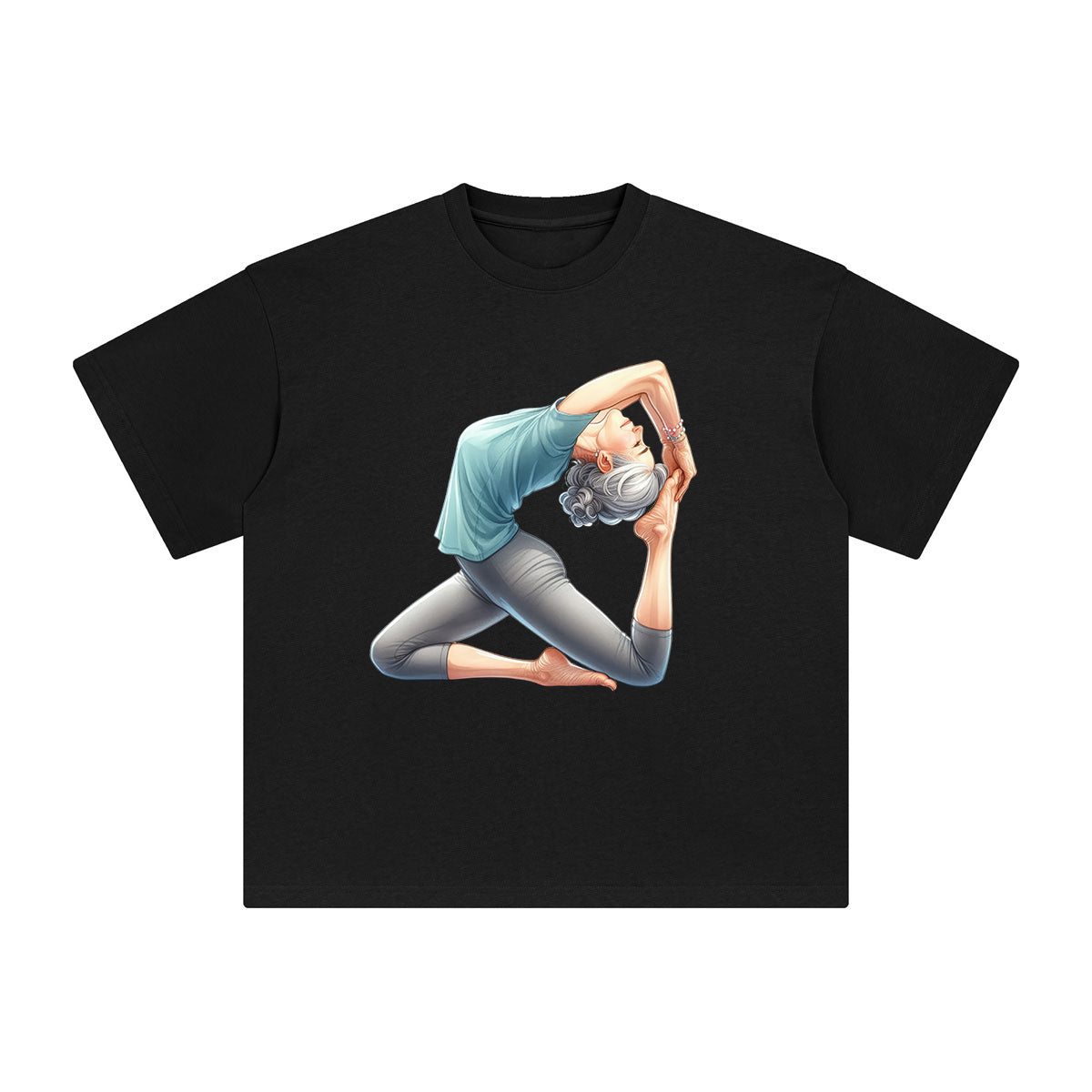 Yoga Mom Comic Graphic Tee-INNBLAC Fashion Apparel