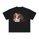 Beauty Applying Lipstick Graphic Tee-INNBLAC Fashion Apparel