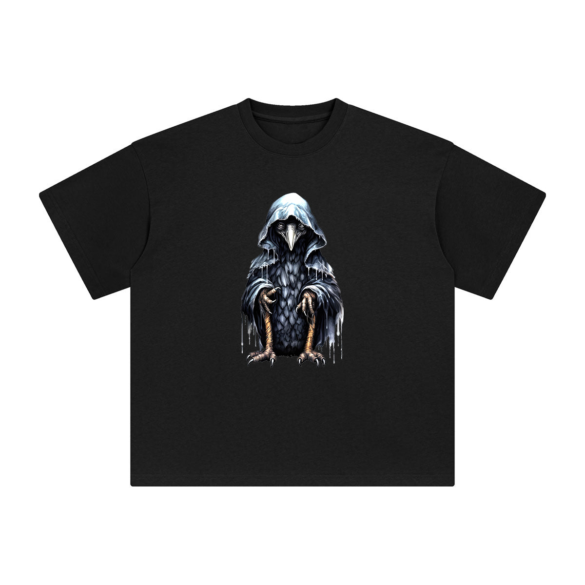 Goth Raven Graphic Tee-INNBLAC Fashion Apparel