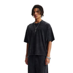 Camiseta vintage lavada, cuadrada y pesada, 8.25 oz