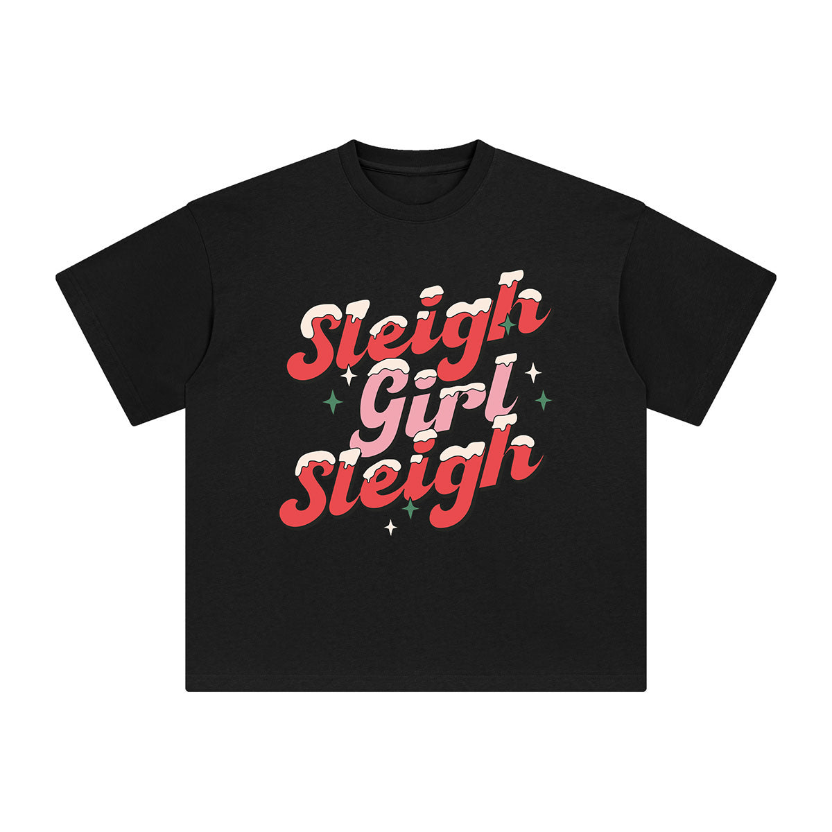 Sleigh Girl Graphic Tee-INNBLAC Fashion Apparel
