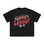 May Your Christmas Be Furry & Bright Graphic Tee-INNBLAC Fashion Apparel