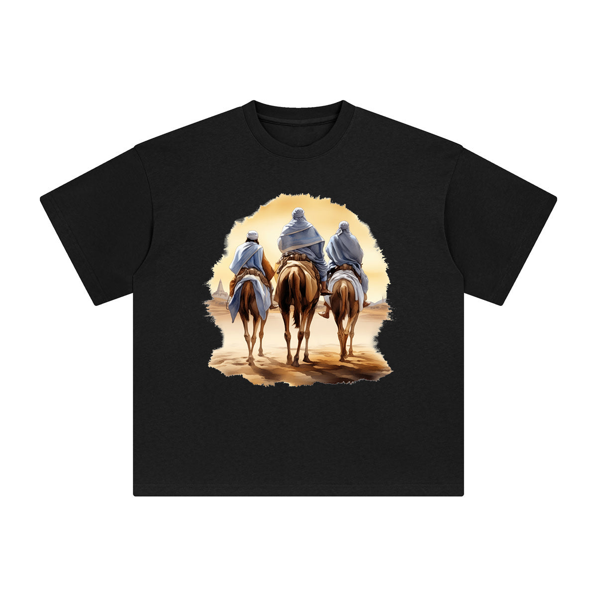 Three Prophets Riding Camels Graphic Tee-INNBLAC Fashion Apparel