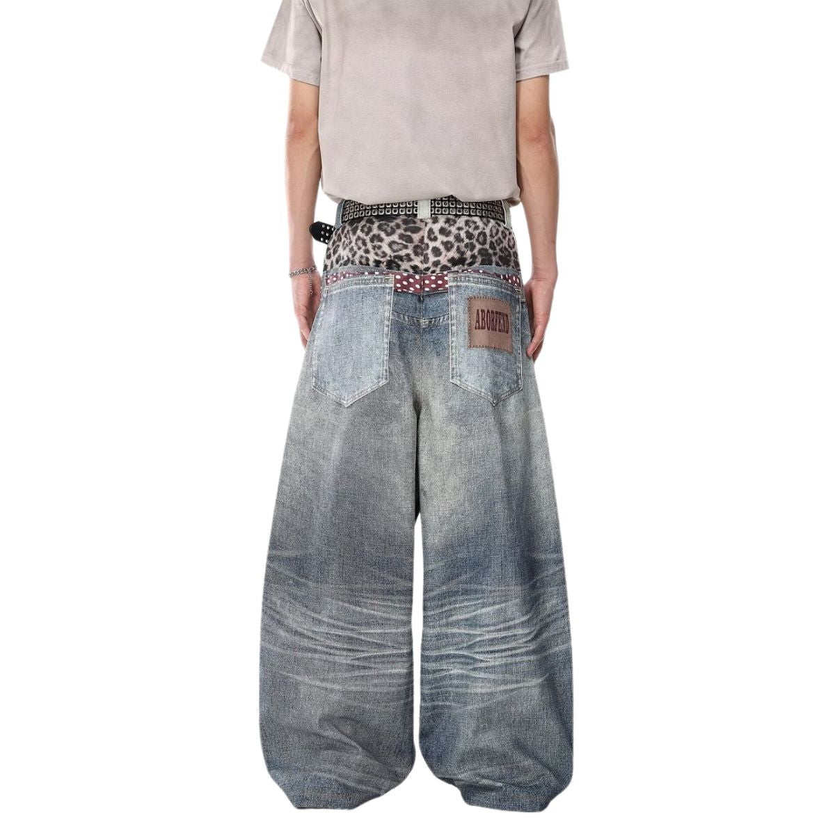 Vintage Layered Balloon Leg Jeans