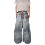 Vintage Layered Balloon Leg Jeans