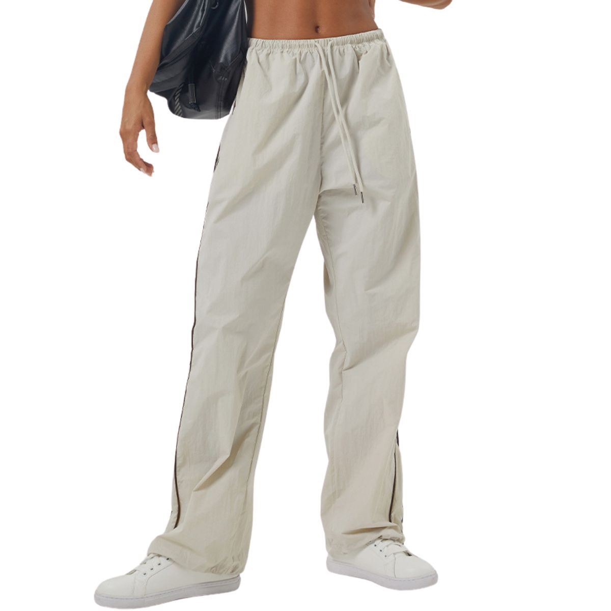 Women's Solid Relaxed-Fit Track Pants