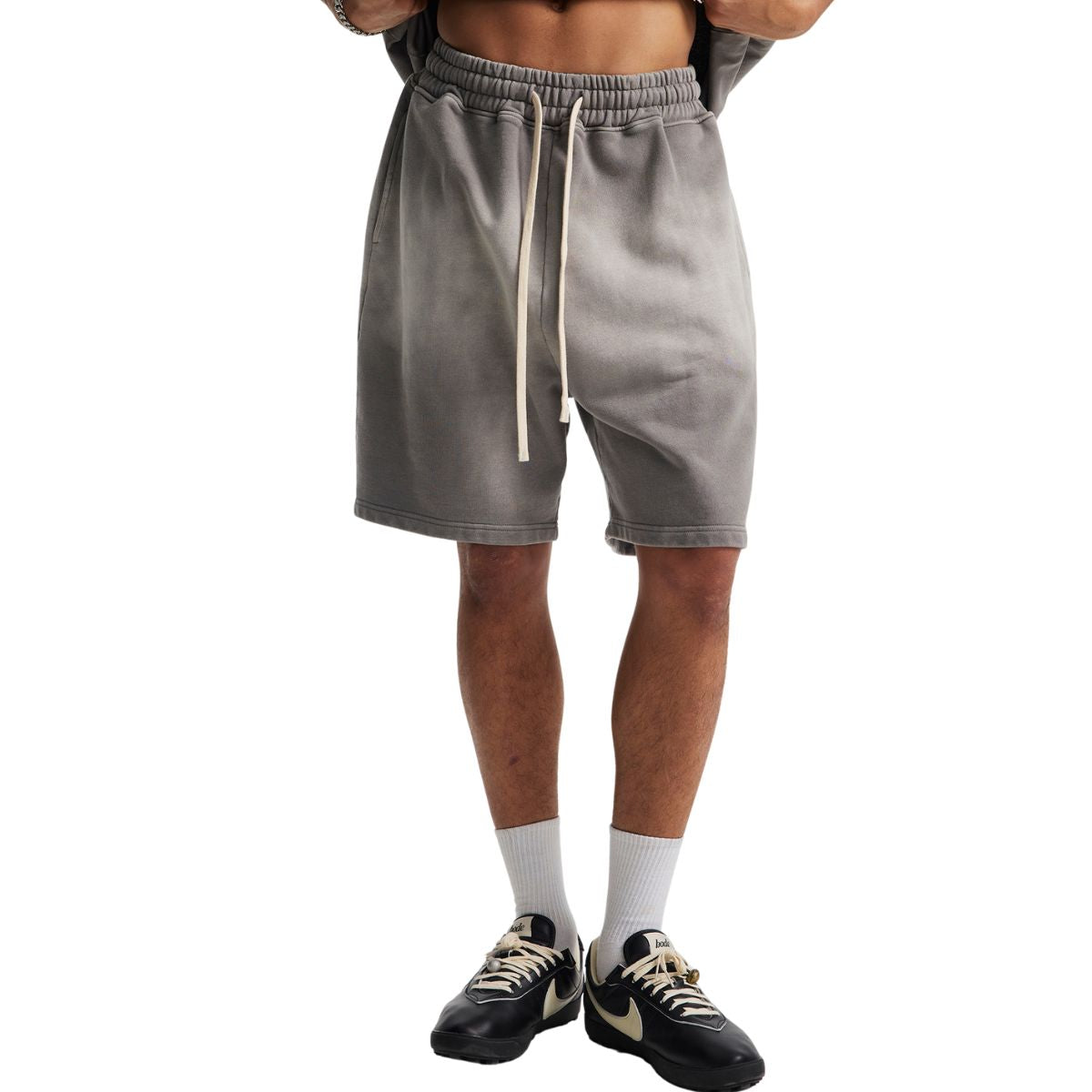 Shorts holgados vintage con lavado intenso