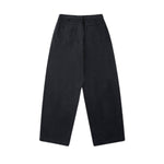 High Waist Structured Seam Relaxed Draped Wide Leg Pants