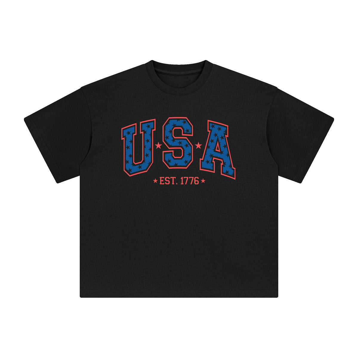 USA EST.1776 Graphic Tee-INNBLAC Fashion Apparel