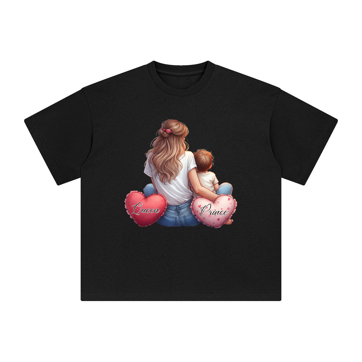 Mother Queen & Baby Prince Graphic Tee-INNBLAC Fashion Apparel