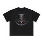 Skull Hat Graphic Tee-INNBLAC Fashion Apparel