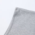 Sleeveless Boxy Fit Crewneck Sweatshirt Vest