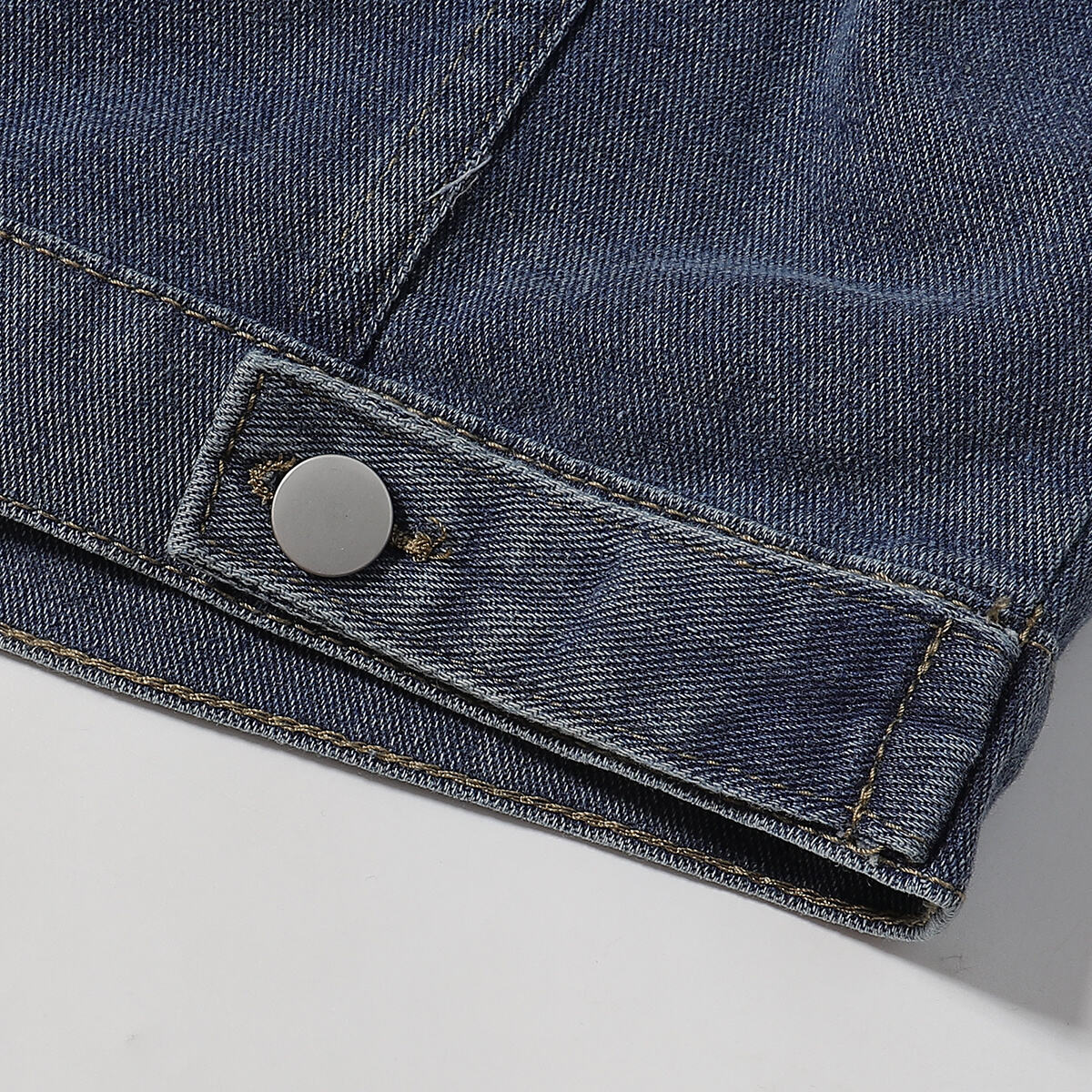 Butterfly Embroidery Denim Trucker Jacket