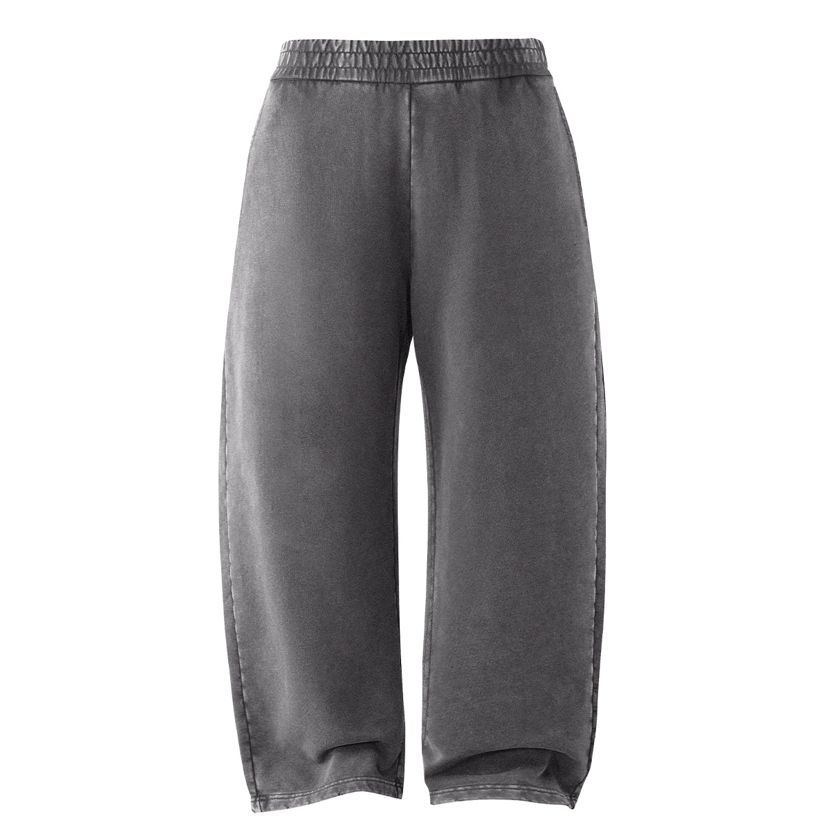 Vintage Wash Distressed Barrel Leg Pants