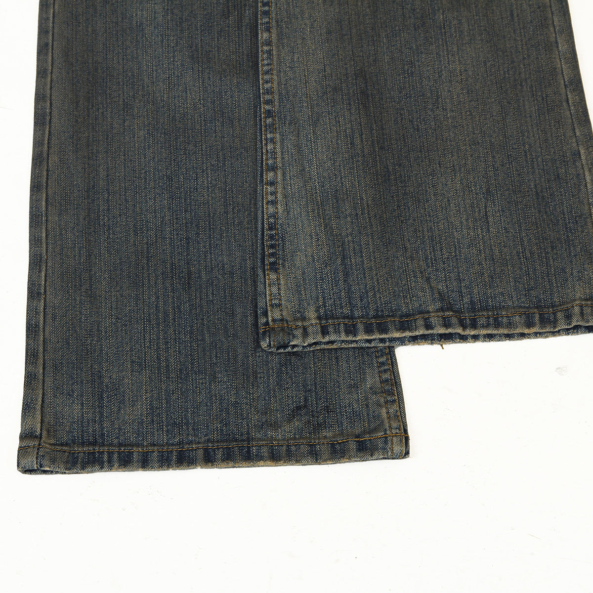 Wrinkle Wash Vintage Straight Jeans