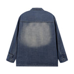 Stand Collar Baggy Denim Jacket