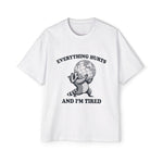 Raccoon Lifting Heavy Globe Graphic Tee-INNBLAC Fashion Apparel