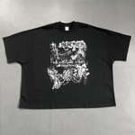 Seamless Print Oversized Boxy Cotton Tee