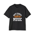 But First Country Music Graphic Tee-INNBLAC Fashion Apparel
