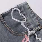 Streetwear Graffiti Printed Baggy Jeans