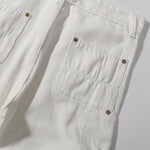 Zipper Hem Slight Flared Leg Cargo Pants