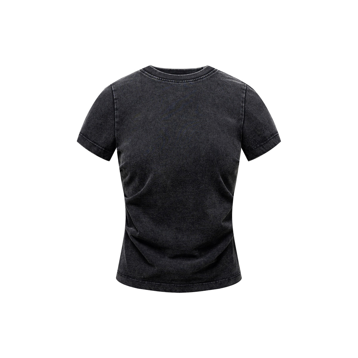 Washed Cotton Pleated Waist Tee 8.55oz