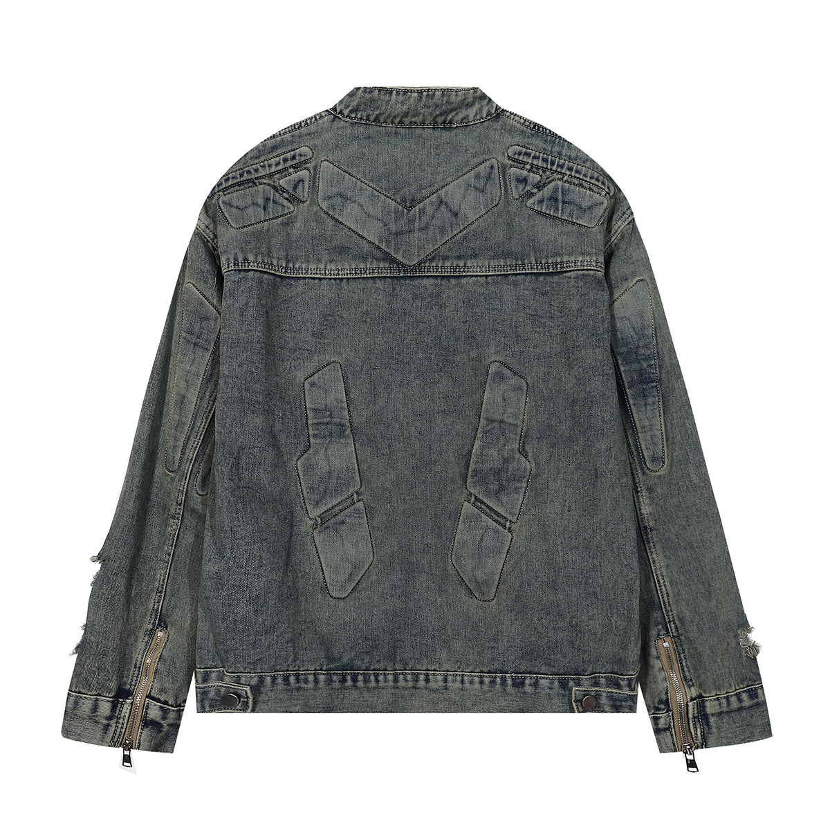 Shorts vaqueros con mariposas bordadas y adornados con perlas