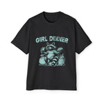 Girl Dinner Raccoon Tacos Graphic Tee-INNBLAC Fashion Apparel